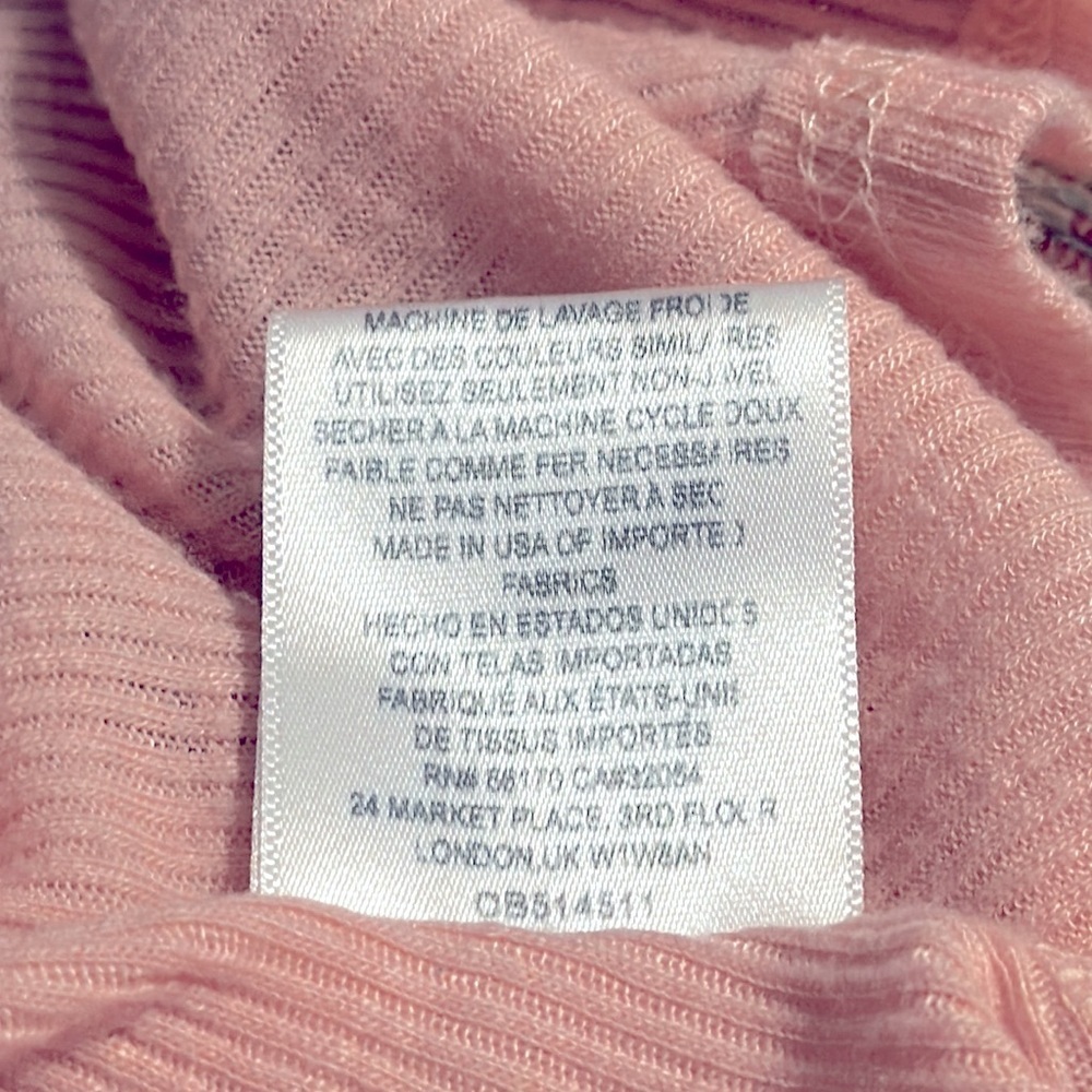 Free People Sleek N Easy Tank Petal Pink‎ Size Small OB514511 - Picture 11 of 11